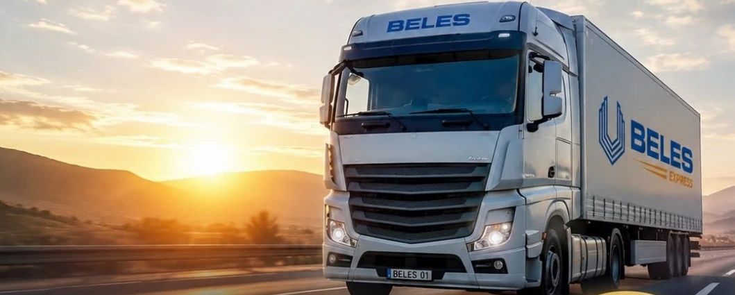 Грузовик BelesExpress на трассе
